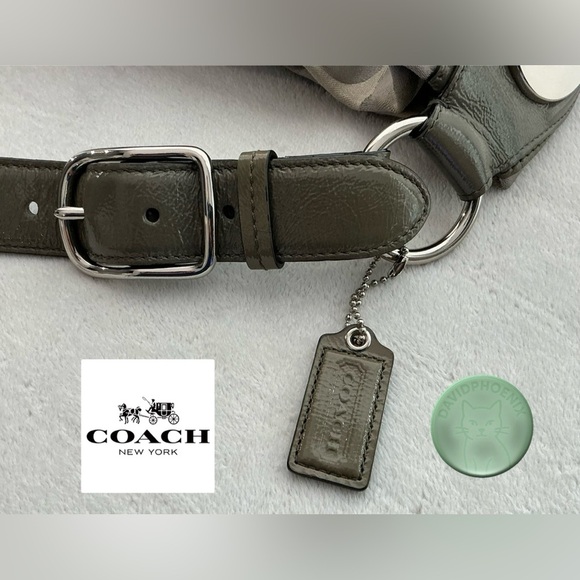 COACH Penelope Optic Silver Grey Shoulder Bag E1171-F17476 w/ Dust Bag - Picture 7 of 12